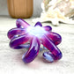 Purple Pansy Inspired Octopus Pendant Necklace