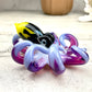 Purple Pansy Inspired Octopus Pendant Necklace