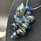 Dark Green Blue Multi Octopus Pendant with Green Exotic Accents