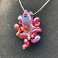 Hazy Red Lokis Lipstick Octopus Pendant