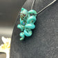 Silver Teal Octopus Pendant with Green Exotic Accents