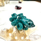 Teal Octopus Pendant with Black & White Accents