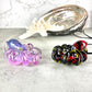 Rose Quartz Octopus Pendant with Amber Purple Accents