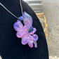 Pink Slime Octopus Pendant with Blue/Green Accents