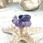 Opal Lavender Octopus Pendant with Blue Green Accents