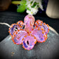 Purple Lilac Octopus Pendant with Caramel Suckers