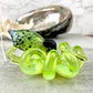 Lime Green Ectoplasm Octopus Pendant with Black and White Accents