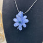 Light Blue Octopus Pendant with Black and Blue Accents