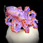 Purple Lilac Octopus Pendant with Caramel Suckers