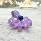 Pink Slime Octopus Pendant with Blue/Green Accents