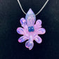 Pink Slime Octopus Pendant with Blue/Green Accents