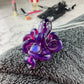Royal Jelly Purple Octopus Pendant with Gilson Opal and Black & White Accent Speckles