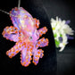 Purple Lilac Octopus Pendant with Caramel Suckers