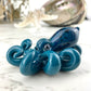 Vibrant Peacock Octopus Pendant with Berry Gumbolt Accents