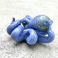 Blue Lavender Octopus Pendant with Amber Purple Accents