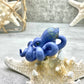 Blue Lavender Octopus Pendant with Amber Purple Accents