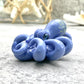 Blue Lavender Octopus Pendant with Amber Purple Accents