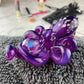 Royal Jelly Purple Octopus Pendant with Gilson Opal and Black & White Accent Speckles