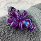 Royal Jelly Purple Octopus Pendant with Gilson Opal and Black & White Accent Speckles