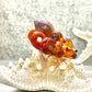 Orange/Purple Haze Octopus Pendant with Amber Purple Accents