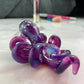 Royal Jelly Purple Octopus Pendant with Gilson Opal and Black & White Accent Speckles